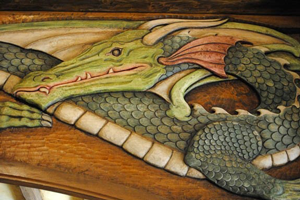Dragon woodwork